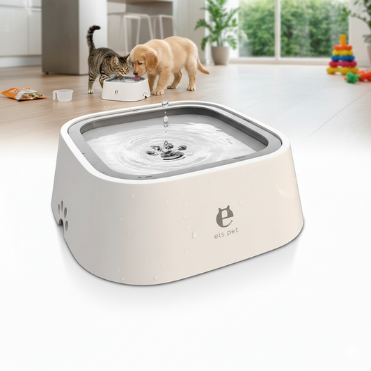 Smart Anti-Spill Floating Dog Water Bowl