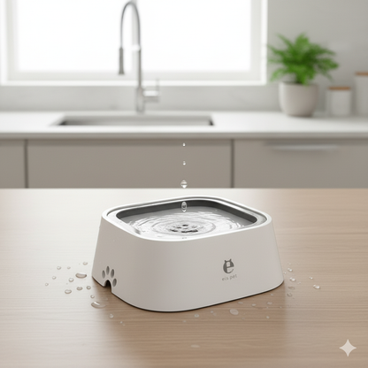 Smart Anti-Spill Floating Dog Water Bowl